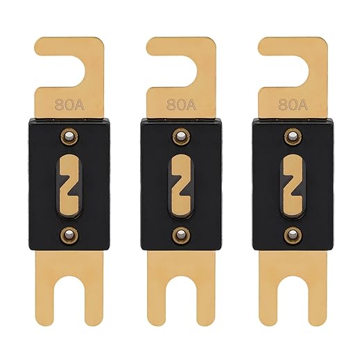 80A ANL Fuse 80 Amp Inline Blade Fuses 32V by VEXUNGA