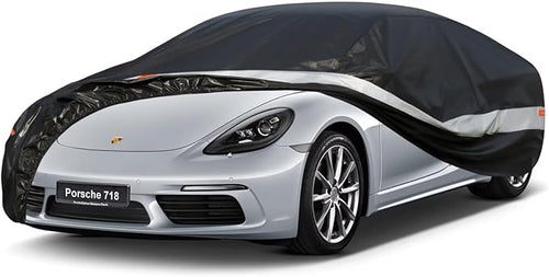 10 Layers Car Cover Custom Fit for Porsche 718, Waterproof All Weather for by Holthly
