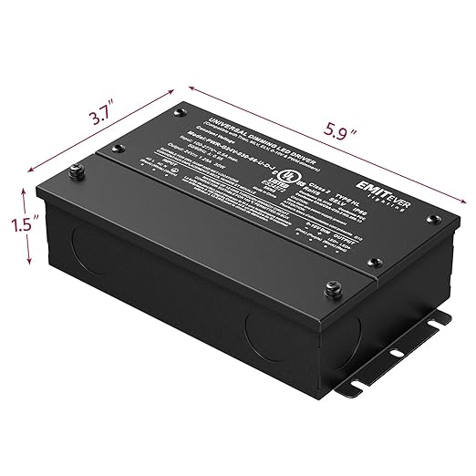 EMITEVER 30W Dimmable LED Driver, 24V Triac Dimmable Power Supply, AC to DC - Image 3