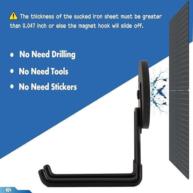 2 Pcs Magnetic Hook Heavy Duty, Strong Magnet Hooks - Image 4