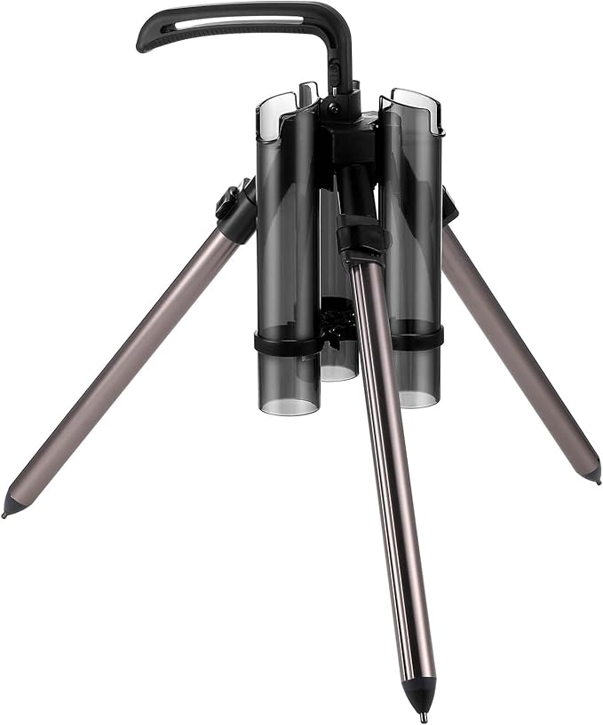 Gisafai Fishing Rod Carrier Foldable Pole Holder Stand 3 Rod Portable Surf - Image 7