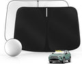Windshield Sun Shade for Toyo-ta RAV4 2019-2025 Foldable Sunshade Custom Fit by SULAGIWINDSHIELDSUNSHADE