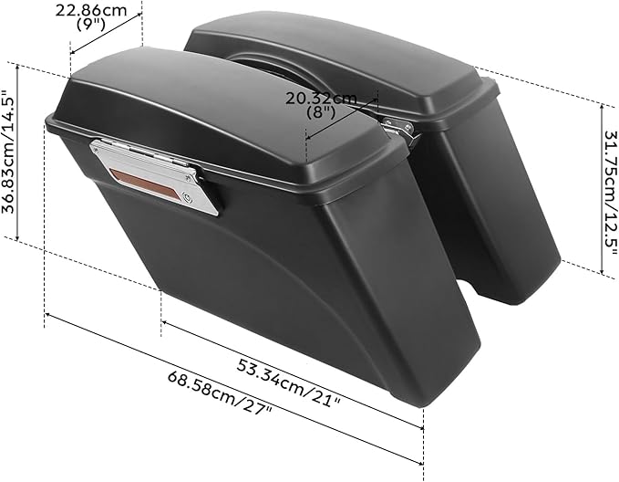 XFMT Hard Saddlebags Saddle Bag & Conversion Brackets - Image 4