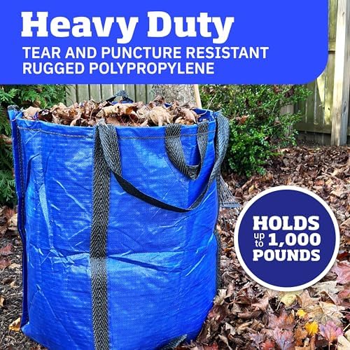 DURASACK Heavy Duty Home and Yard Bags, Blue , 3 Pack - Image 2