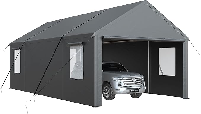 Polar Aurora 13x25 FT Carport, Carport Canopy, Heavy Duty Car Port - Image 7