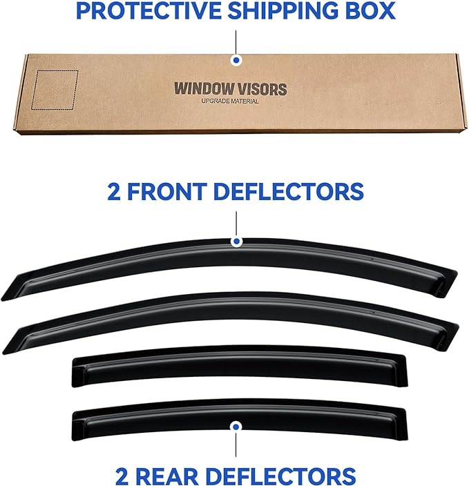 Window Visors Rain Guards Shield - Image 5