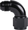90 Degree 8AN Male to 8AN Female Swivel Full Flow Fitting Adapter Coupler by Podavelle