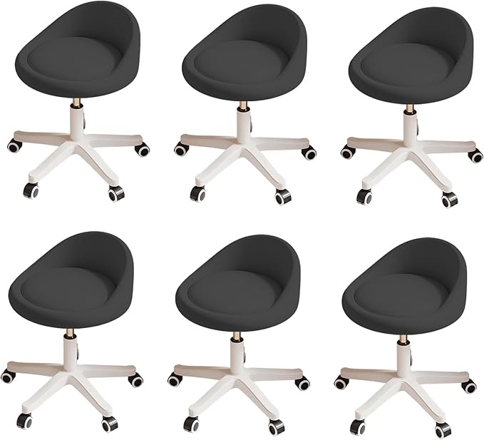 Rolling Stool Set of 6 Rolling Hydraulic Salon Stool by Walktory