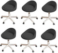 Rolling Stool Set of 6 Rolling Hydraulic Salon Stool by Walktory