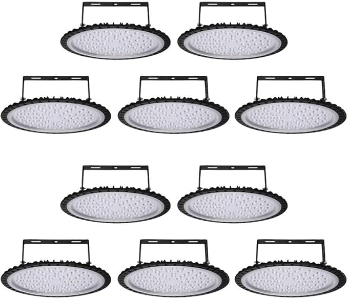 Viugreum 10 Pack 300W UFO LED High Bay Light, 30000LM 6500K Daylight White by Viugreum