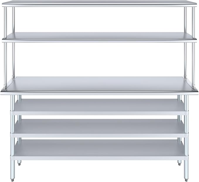 Amgood 14" x 72" Stainless Steel Work Table - Image 2