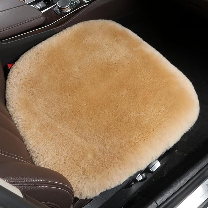 Fluffy Genuine Australia Sheepskin Car Seat Cover by OGLAND
