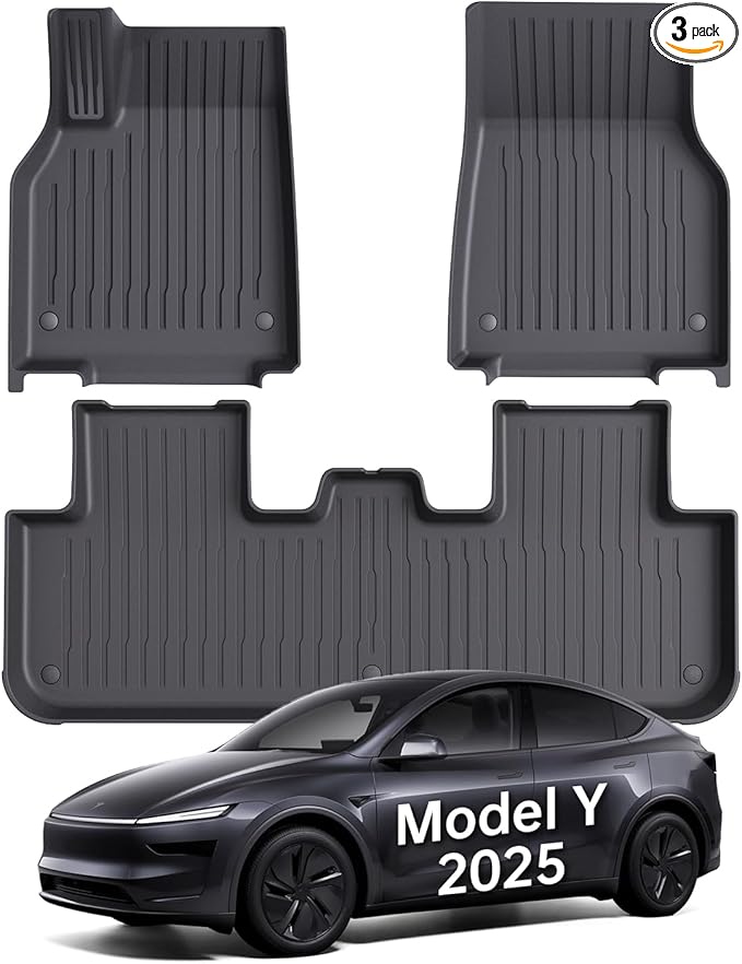 Floor Mats Fit for Model Y 2026-2025 Juniper 5-Seat by WekerAuto