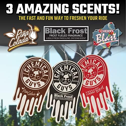 Chemical Guys, Hanging Air Fresheners, Variety 12 Pack, 3 Scent Assortment - Image 2