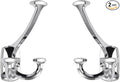 Large Wall Double-Sided Hook 2 Pack Polished Chrome Hook Decorative Heavy Duty by ZAUYX