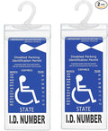 Handicap Parking Placard Holder, Ultra Transparent Disabled Permit Protective by TBTbuymax