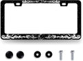 Moon License Plate Frame Clouds Stars Starry Sky License Plate Stainless Steel by MUAWUOIK