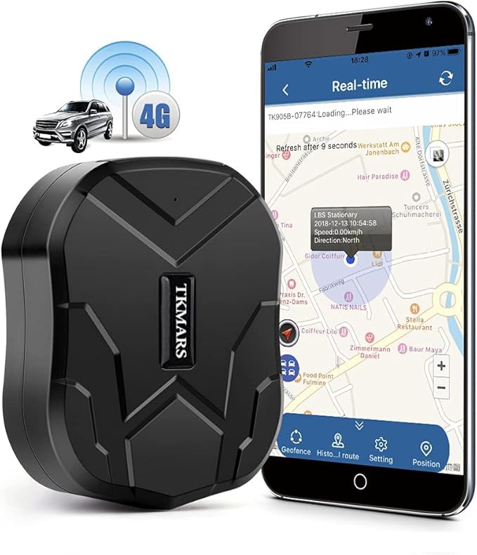 GPS Tracker for Vehicles 4G TK905B 10000mAh Long Battery Life, Car GPS Tracking by TKMARS