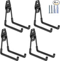 Heavy Duty Garage Hooks 4 Pack, 5.1 inch Medium U Shaped Hanger, Wall Mounted by HUPBIPY