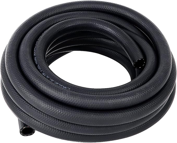 LokoCar Rubber Fuel Hose Line Push Lock 3/16" ID SAE 30R7 NBR 25ft 300PSI Black by GetToKnowEachOther