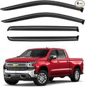 Window Visors Rain Guards for 2019-2025 Chevy Silverado/GMC Sierra 1500 Crew Cab by YQAUTEC