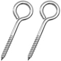 2Pcs Self Tapping Eyelet Screw Eye Bolt，6 Inch Heavy Duty Screw Eyes Hooks ，M10 by HXLPAY