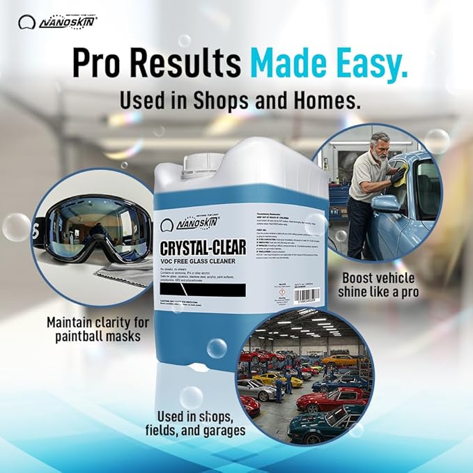 Nanoskin CRYSTAL-CLEAR VOC-Free Glass Cleaner, 32 Oz. Pack - Image 6
