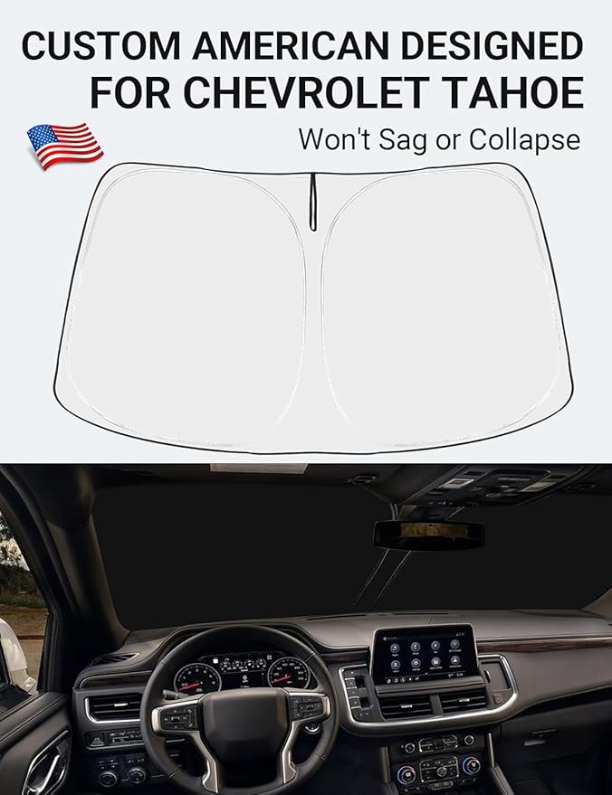 Proadsy 2025 Upgrade Windshield Sun Shade Custom Fit Tahoe Z71, High Country - Image 2