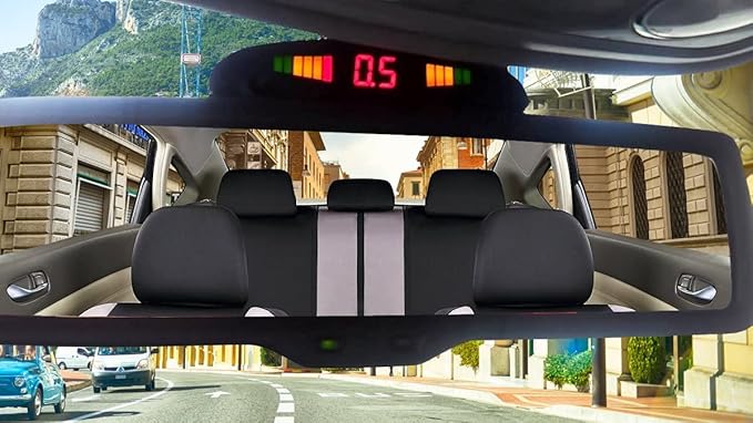 ZONETECH New 4 Parking Sensors LED Display Car Reverse Backup Radar System 10 - Image 5