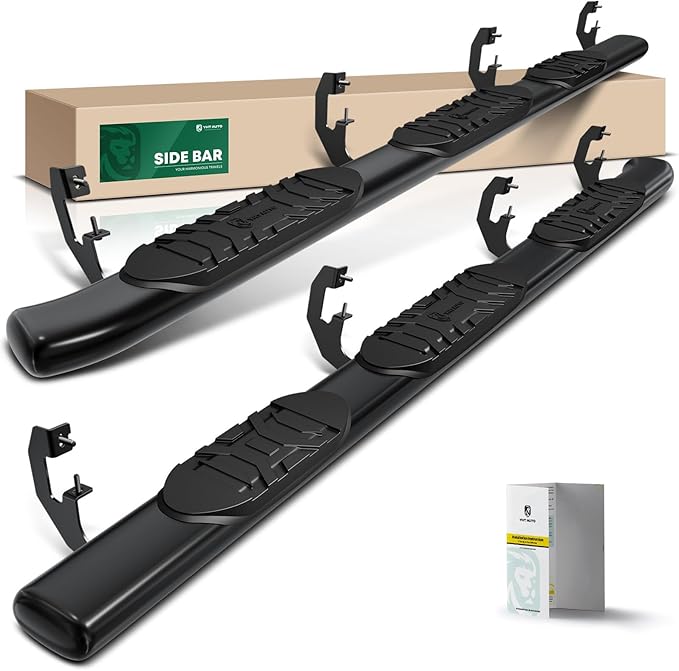 YHTAUTO 5 Inch Running Boards Side Steps Fit Chevy Silverado & GMC Sierra by YHTAUTO