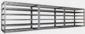 50" W Garage Shelving Heavy Duty, 6 Tier Garage Shelves, Commercial Metal by PMKES