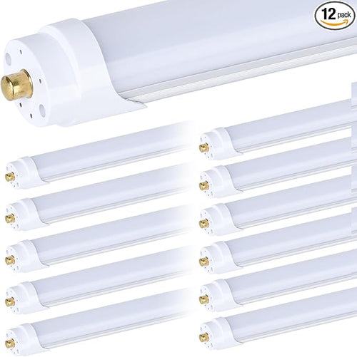 12-Pack, 8 Foot LED Bulbs, 100W 15000lm 6000K Cold White, Super Bright by DOUYIDOUBEST-LEDLIGHTING