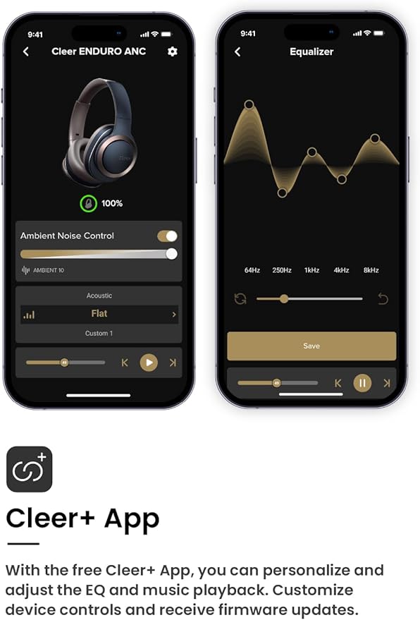 Cleer Enduro ANC Noise Cancelling Over the Ear Bluetooth Headphones - Image 5