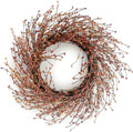 24 Inch Fall Wreath for Front Door Full Artificial Grapevine Wreath by Huashen