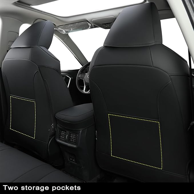 RISINGSTAR Rav4 Seat Covers, fit 2019-2025 Toyota Rav4 XLE LE XLE Premium - Image 3