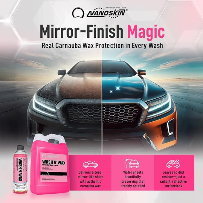 Nanoskin WASH N' WAX with Carnauba 16 Oz. - Image 2
