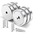 MIKEDE Strong Magnets with Hole, 100LB+ Heavy Duty Neodymium Cup Magnets with by MIKEDE