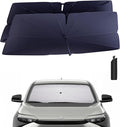 Windshield Sun Shade Umbrella for 2023-2025 Toyota bZ4X Accessories: Custom Fit by HIMUMOY