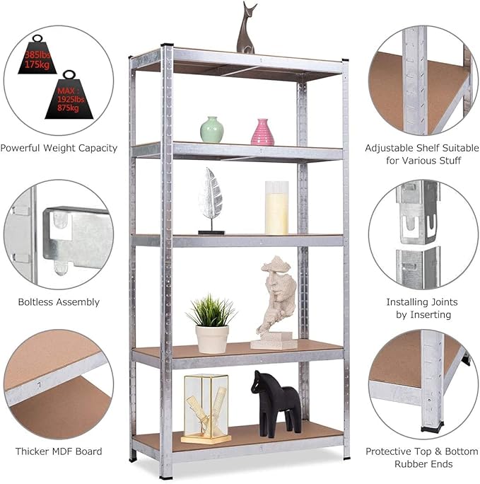 ERGOMASTER 5 Tiers Steel Shelves - Image 5