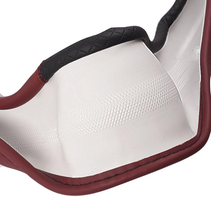 CAR PASS Rhombus Leather Universal Steering Wheel Cover, Fit - Image 8