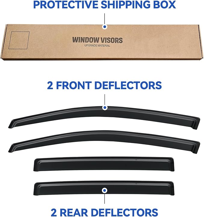 Window Visors Rain Guards Shield - Image 5