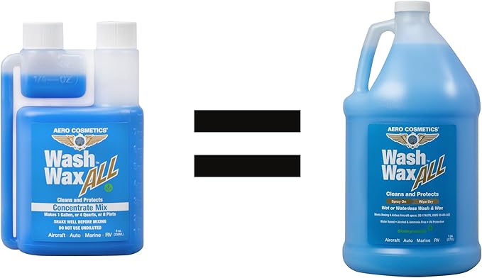 Wet or Waterless Car Wash Wax 8oz Concentrate Aircraft Quality - Image 2