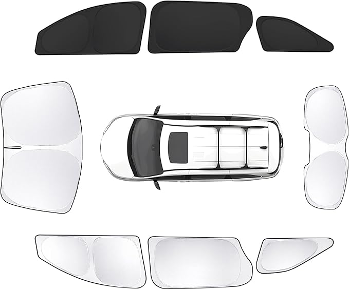 8pcs Car Window Shades for Toyota Sienna 2021-2025 Accessories, Windshield Side by Unknown