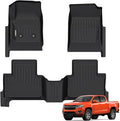 GINOWY-Floor Mats for Chevy Colorado 2015-2022 Crew Cab/GMC Canyon, TPE All by GINOWY