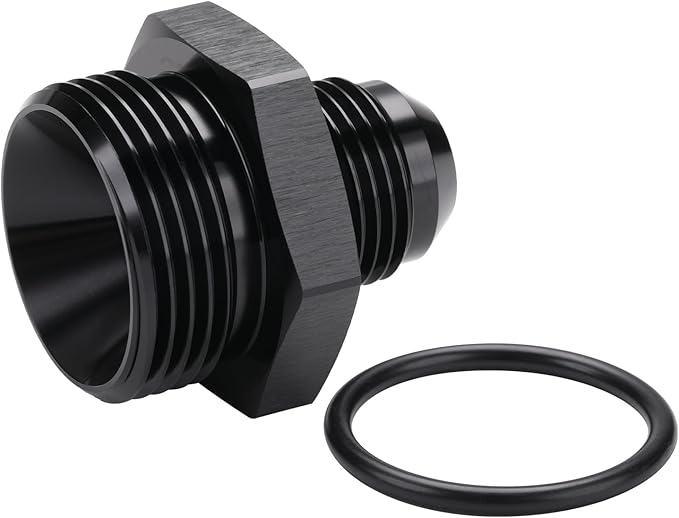 10AN Male Flare to 16AN ORB O-ring Boss Fuel Pump Rail Adapter Fitting Aluminum - Image 5