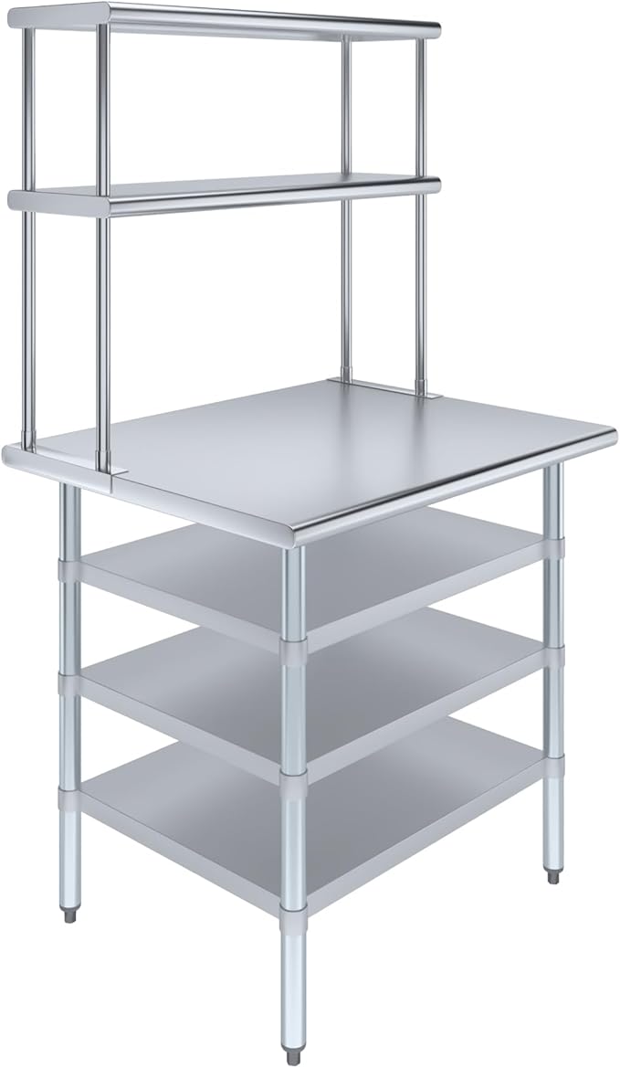 Amgood 30" x 36" Stainless Steel Work Table by AmGood