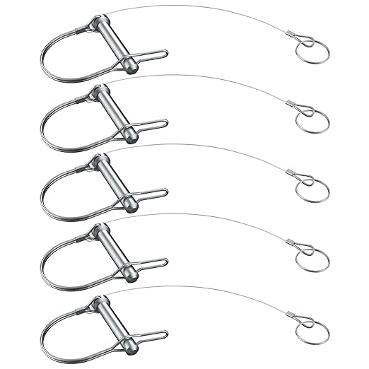 Trailer Coupler Pin 5/16" x 2-3/4" Trailer Pins Prevents Loss by HILILON