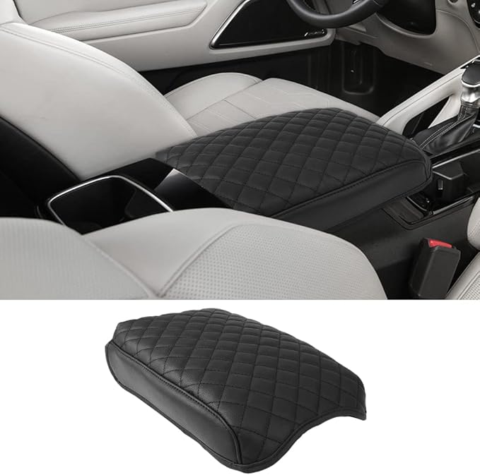 sportuli Center Console Cover Anti-Scratch Leather Armrest Cushion Compatible by SPORTULI
