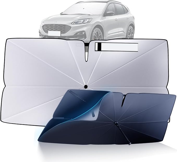Windshield Sun Shade Umbrella for 2020-2025 Ford Escape Accessories: Custom Fit by HIMUMOY