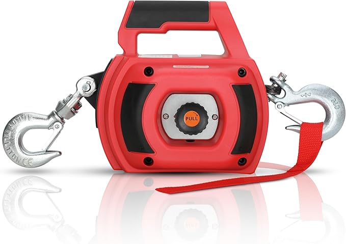 Portable Drill Winch of 1000 Lbs, Rotate The Hook 360 Degrees, by Lonsge